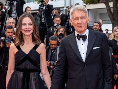 Calista Flockhart y Harrison Ford en Cannes.