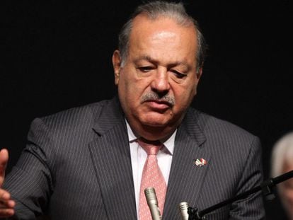 Carlos Slim, el 11 de julio en Lima (Per&uacute;).
