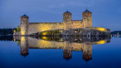 El castillo de Olavinlinna, en Savonlinna (Finlandia).