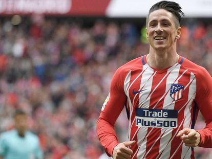 Fernando Torres durante un partido.