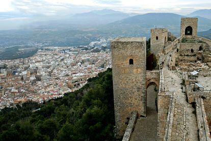 Castillo de Santa Catalina en lo alto de la ciudad de Jaén