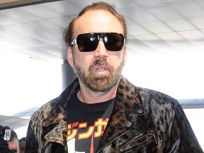 El actor Nicolas Cage el pasado 18 de septiembre en el aeropuerto de Los Ángeles (California).