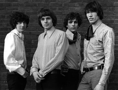 Pink Floyd en 1967: Nick Mason, Rick Wright, Syd Barrett y Roger Waters.