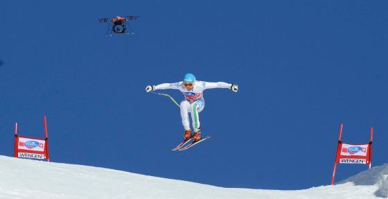 Innerhofer en una prueba de esquí alpino en enero de 2012.