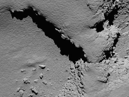 Una de las últimas fotos que ha facilitado la Agencia Espacial Europea tomada por 'Rosetta'.