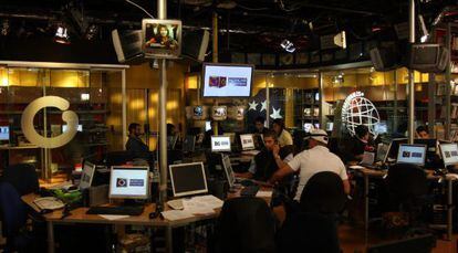 Estudio de Globovisión.