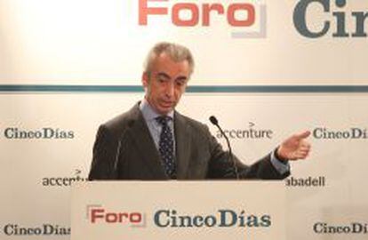 El secretario de Estado de Hacienda, Miguel Ferre, en el Foro Cinco D&iacute;as.