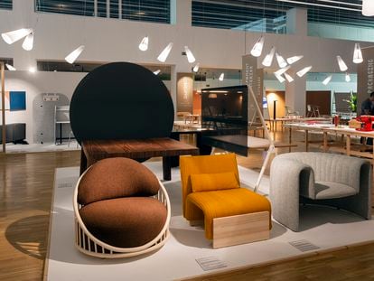 Muestra de muebles en la exposición El Mejor Diseño del Año en el Museo del Diseño de Barcelona. Cortesía: FAD.