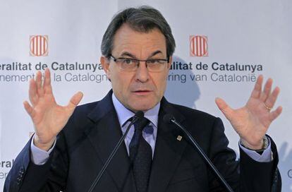 Mas en Bruselas el pasado miércoles.