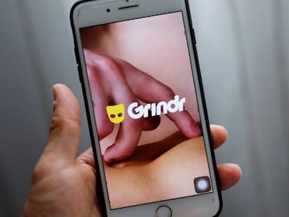 La &#039;app&#039; de citas gays Grindr.