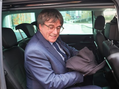 Carles Puigdemont, en Bruselas.