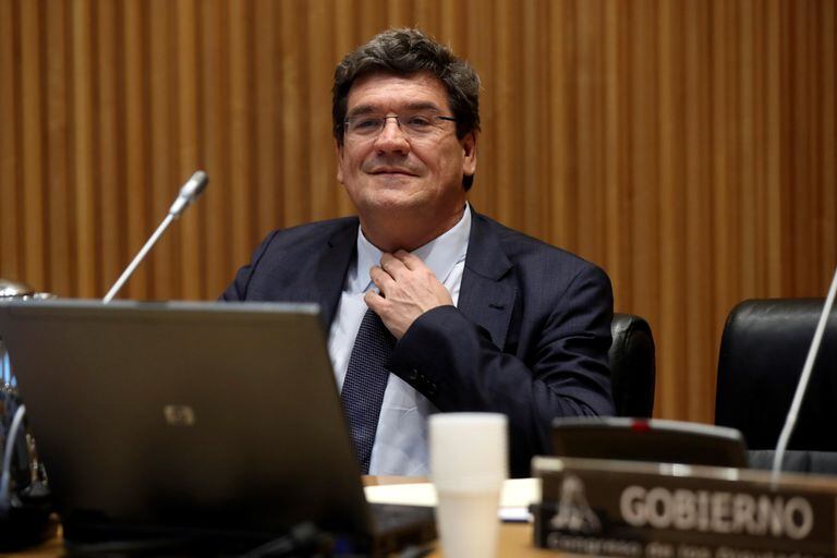 El Ministro de Seguridad Social, José Luis Escrivá, este miércoles en el Congreso.