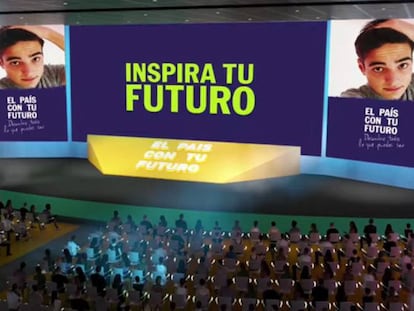 Pabellón virtual donde se celebraron las charlas de 'EL PAÍS con tu futuro'