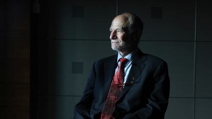 El Premio Nobel de Medicina Michael Rosbash, en un hotel de Madrid.