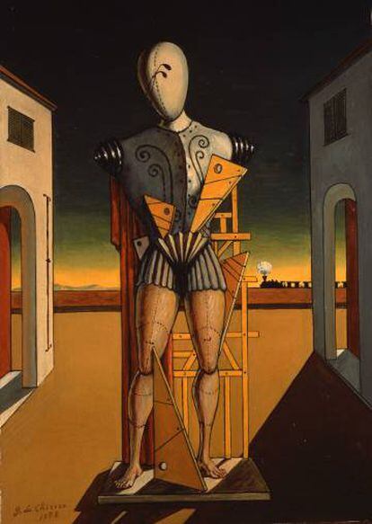 'Trovador', de De Chirico, que se podrá ver en Barcelona en Caixaforum.