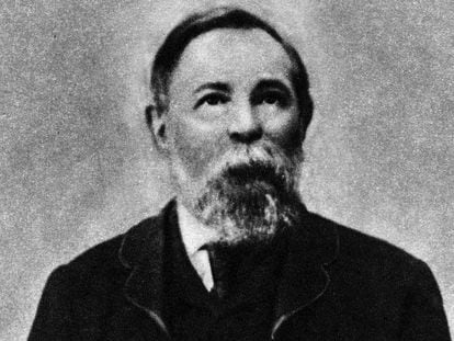 Un retrato de Engels (1820-1895).