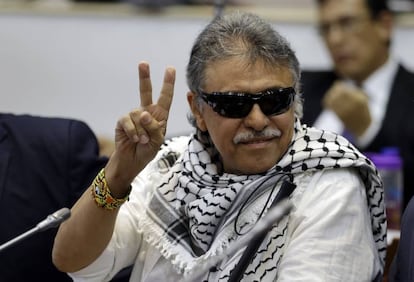 Jesús Santrich, en una imagen de archivo en el congreso de Colombia.