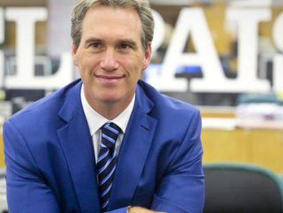 Dov Seidman posa en la redacci&oacute;n de EL PA&Iacute;S tras participar en un coloquio organizado por la Escuela del Talento de &lsquo;Cinco D&iacute;as&rsquo;.