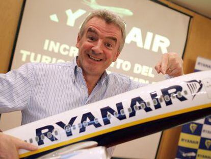 Michael O&#039;Leary, presidente de Ryanair, en mayo en Madrid.