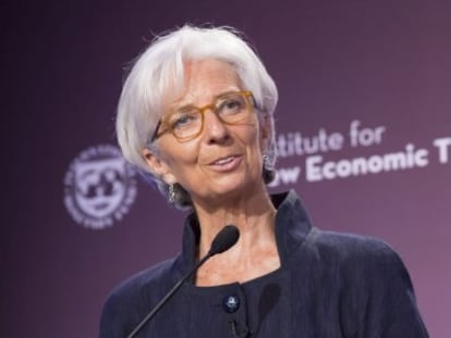 La directora gerent del Fons Monetari Internacional, Christine Lagarde.