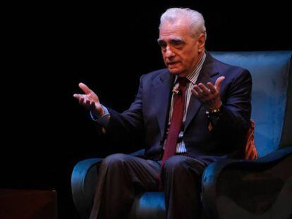 Martin Scorsese, el miércoles durante el homenaje que recibió en el Teatro Jovellanos de Gijón. En vídeo, Scorsese reflexiona sobre la industria cinematográfica en una rueda de prensa.