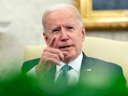 El presidente de EE UU, Joe Biden, este miércoles.