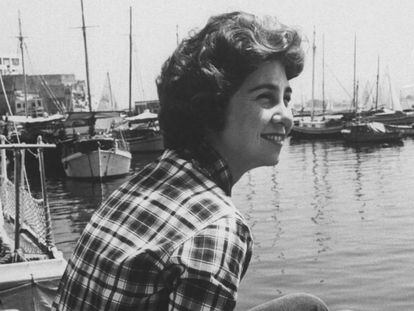 La princesa Sofía en una carrera de botes, el 1 de julio de 1959.