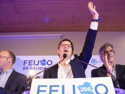 El candidato popular a la Xunta, Alberto Núñez Feijóo.