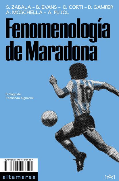 Portada del libro 'Fenomenología de Maradona', VV.AA.