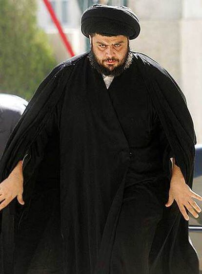 El clérigo chií Múqtada al Sáder, durante una visita oficial a Ammán (Jordania) en febrero del año pasado.