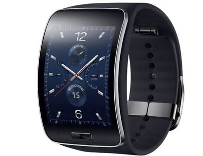 Vista frontal del Samsung Gear S.