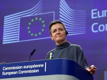 La vicepresidenta y comisaria de Competencia de la Comisión Europea, Margrethe Vestager.
