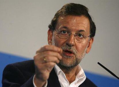 Mariano Rajoy, ayer en Sevilla.