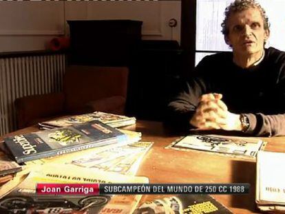 El expiloto Joan Garriga, en el documental &#039;La &uacute;ltima vuelta&#039;.