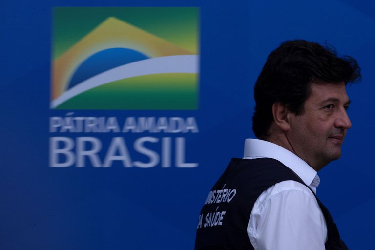 El ministro de Salud de Brasil, Luiz Henrique Mandetta, el pasado miércoles en Brasilia (Brasil)
