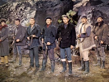 El grupo protagonista de la película 'Los cañones de Navarone'.