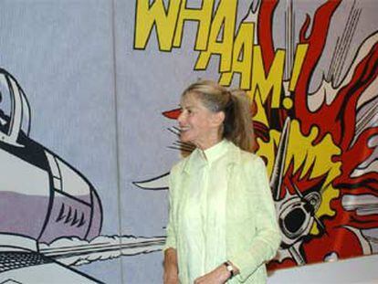 La viuda de Roy Lichtenstein, Dorothy, presentó ayer la primera retrospectiva del pintor estadounidense en España.