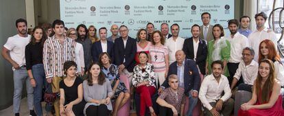 Foto de familia tomada en la presentación de la nueva edición de la Fashion Week Madrid