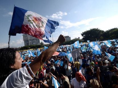 Protestas contra el presidente de Guatemala.