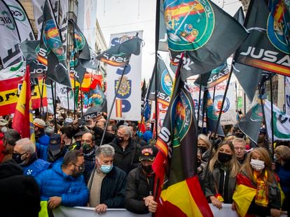 Manifestación en Madrid contra la reforma de la 'ley mordaza', el pasado 27 de noviembre.