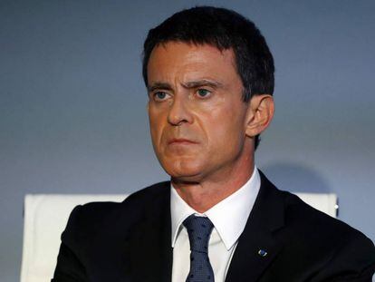Manuel Valls, este viernes, en la presentaci&oacute;n de una campa&ntilde;a contra el yihadismo, en Par&iacute;s.
