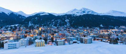 Vista de la villa de Davos.