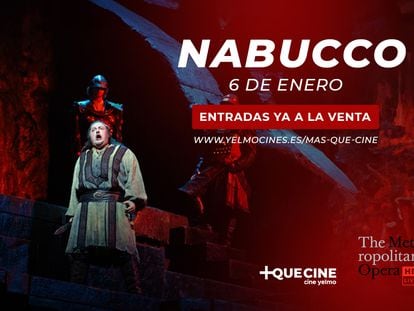 Cartel de 'Nabucco' en Cine Yelmo