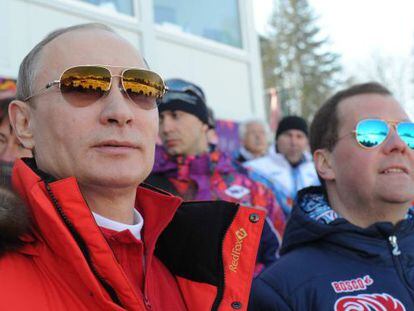 Putin y Medvedev, en Sochi. 