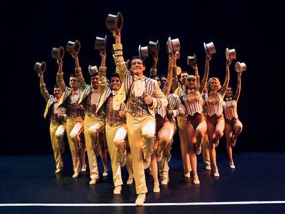 Antonio Banderas, al frente del reparto de 'A Chorus Line'.