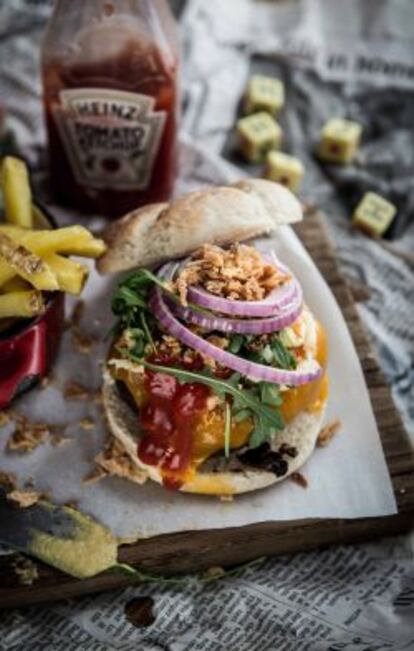 Hamburguesa de pavo de Perrito Faldero.