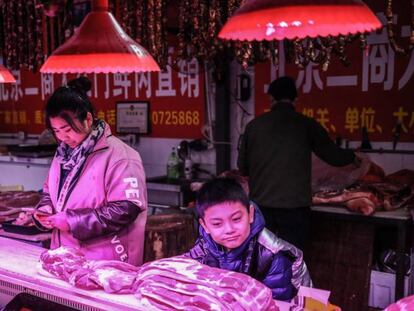 Carnicería en Pekín, China