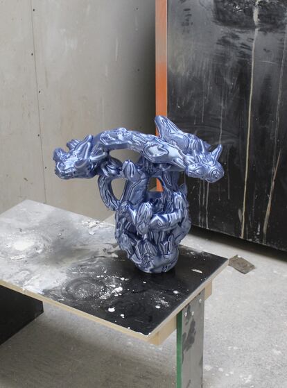 One of Audrey Large's works, 'Metabowl # 10'.