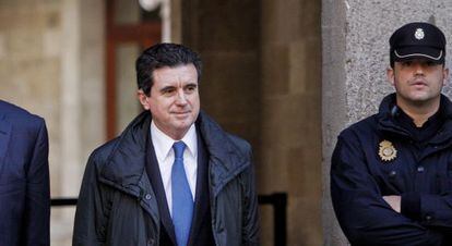 El expresidente de Baleares, Jaume Matas, a su llegada a los juzgados el pasado 9 de enero.