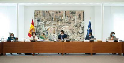 Reunión del Consejo de Ministros en Moncloa, Madrid (España), a 28 de julio de 2020.
 